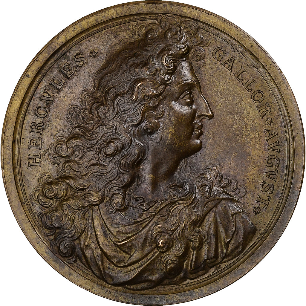 France, Médaille, Louis XIV, Quantos Minimoque Labore Labores, Bronze