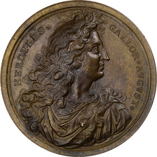 France, Médaille, Louis XIV, Quantos Minimoque Labore Labores, Bronze