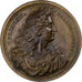 France, Médaille, Louis XIV, Quantos Minimoque Labore Labores, Bronze