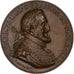 Francia, medalla, Henri IV, Duo Protegit Unus, Bronce, Restrike, SC