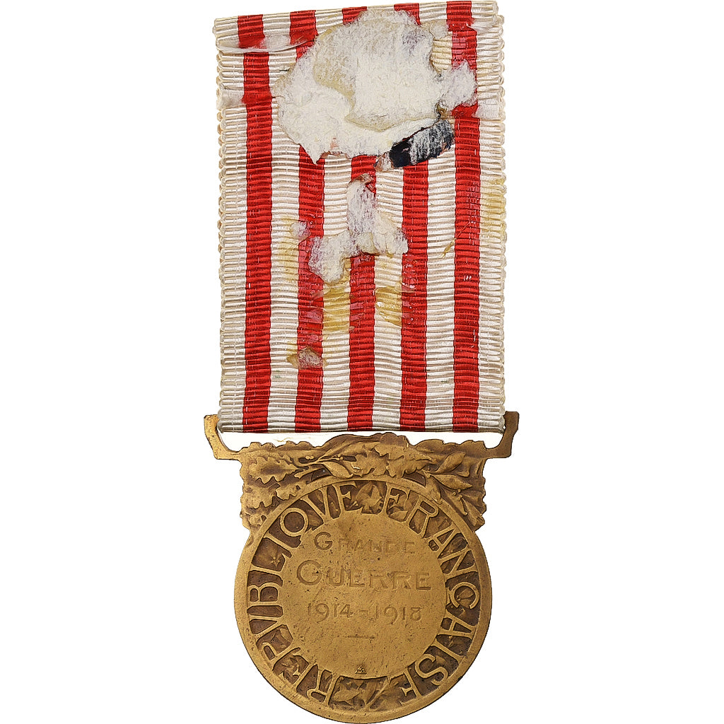 Francja, Grande Guerre, medal, 1914-1918, Dobra jakość, Morlon, Brązowy, 33