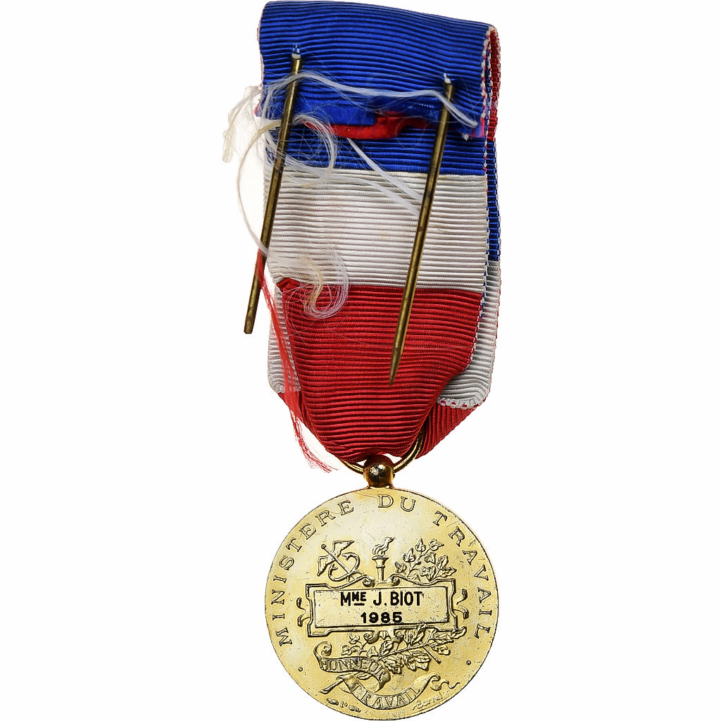 Francia, Honneur-Travail, République Française, medaglia, 1985, Eccellente