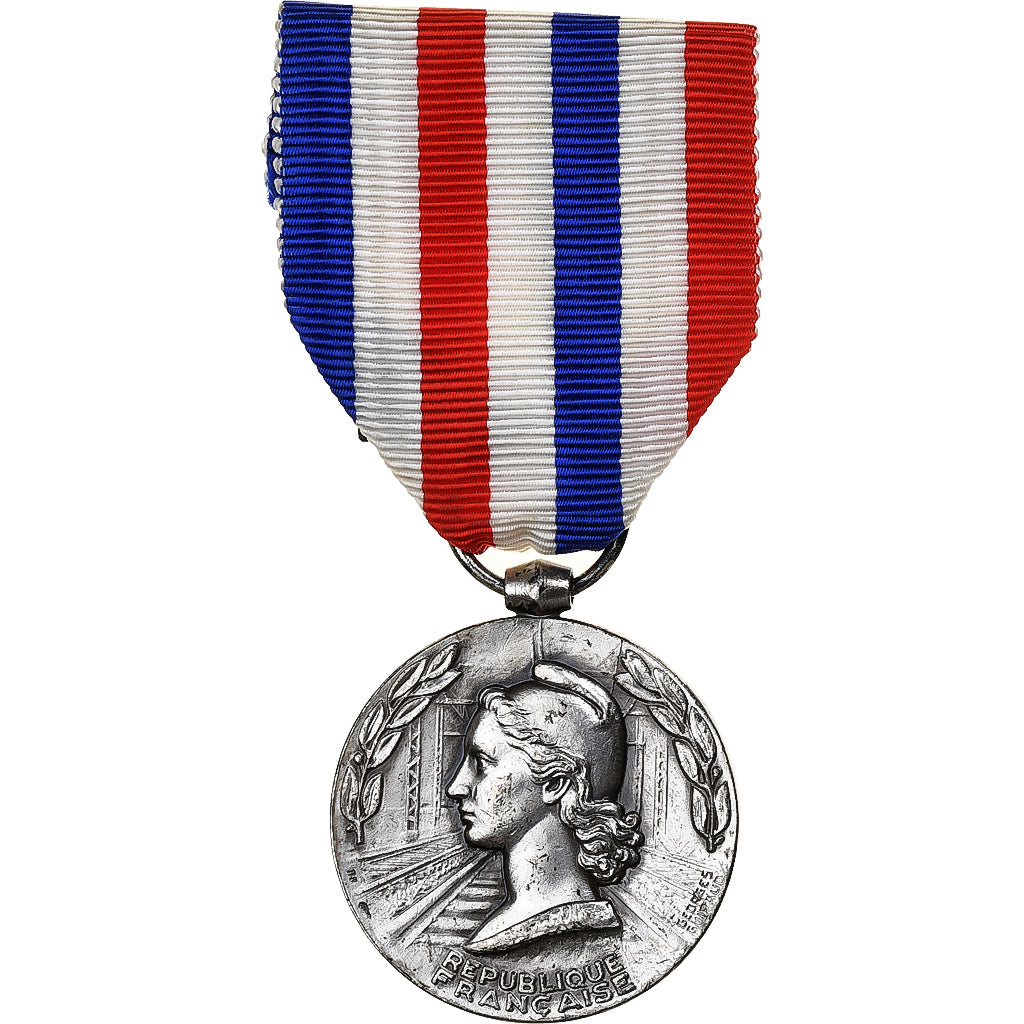 France, Honneur des Chemins de Fer, Medal, 1975, Excellent Quality, Guiraud