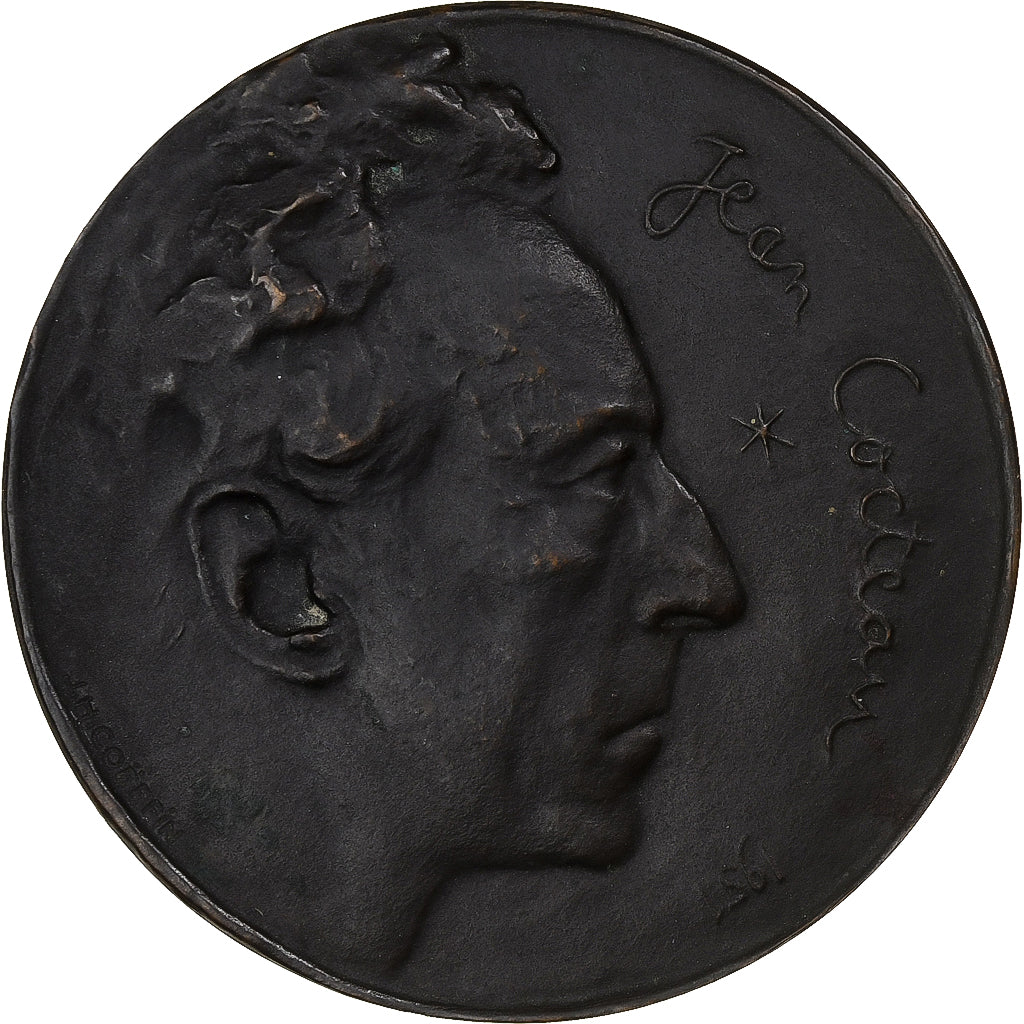 France, Médaille, Jean Cocteau, Hommage à Dali, Bronze, Coeffin, TTB+