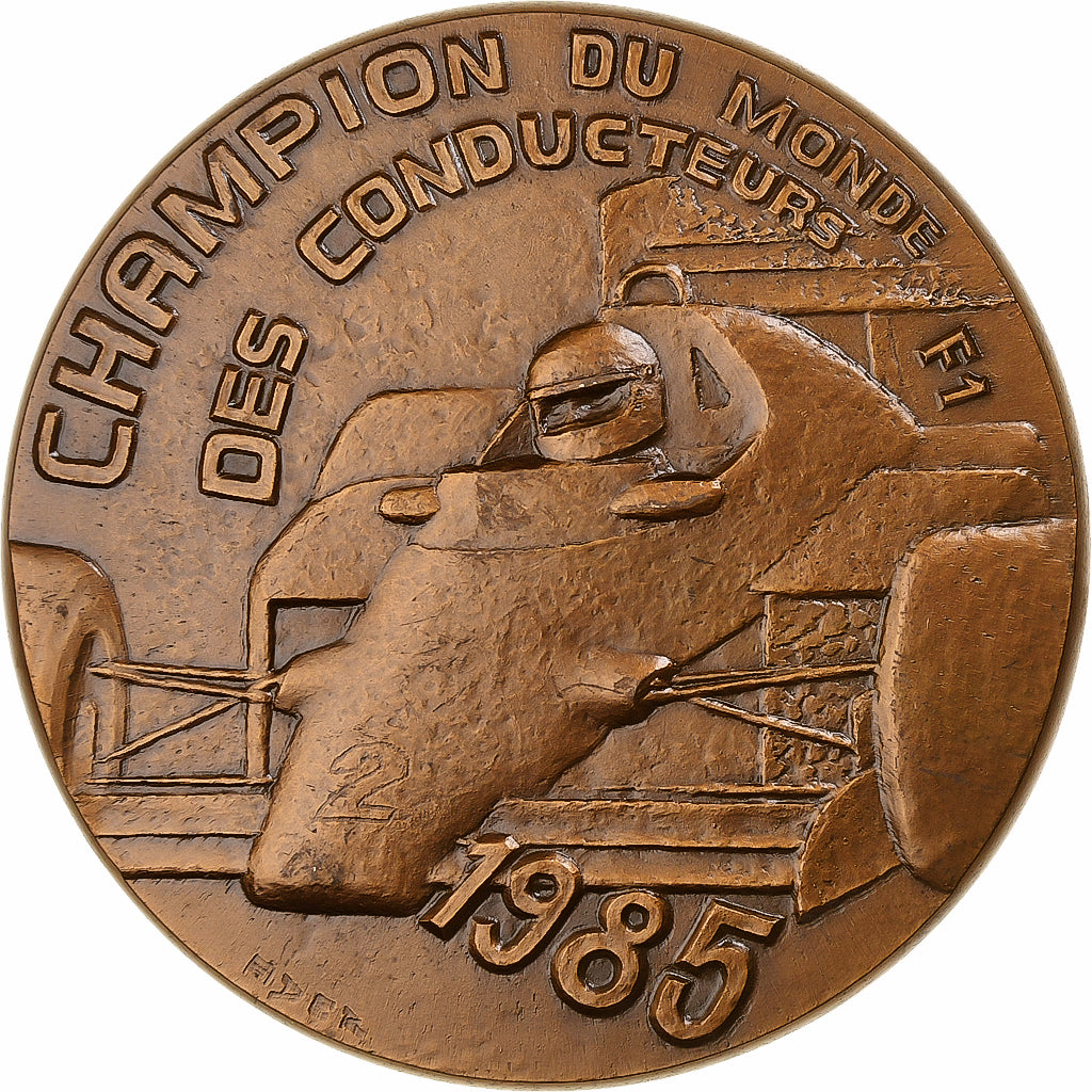 Francia, medalla, Alain Prost champion du monde des conducteurs F1, 1985