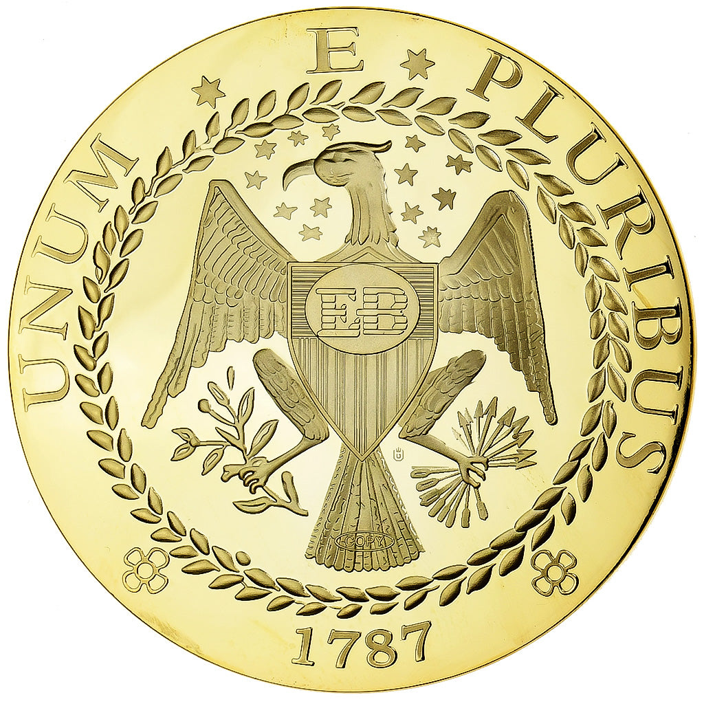 Verenigde Staten, Medaille, Copy Brasher Doubloon, Copper Gilt, FDC