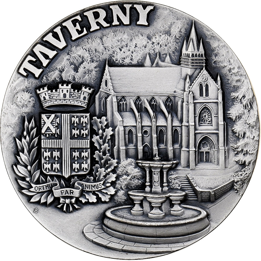 France, Médaille, Ville de Taverny, 1999, Bronze argenté, SPL+