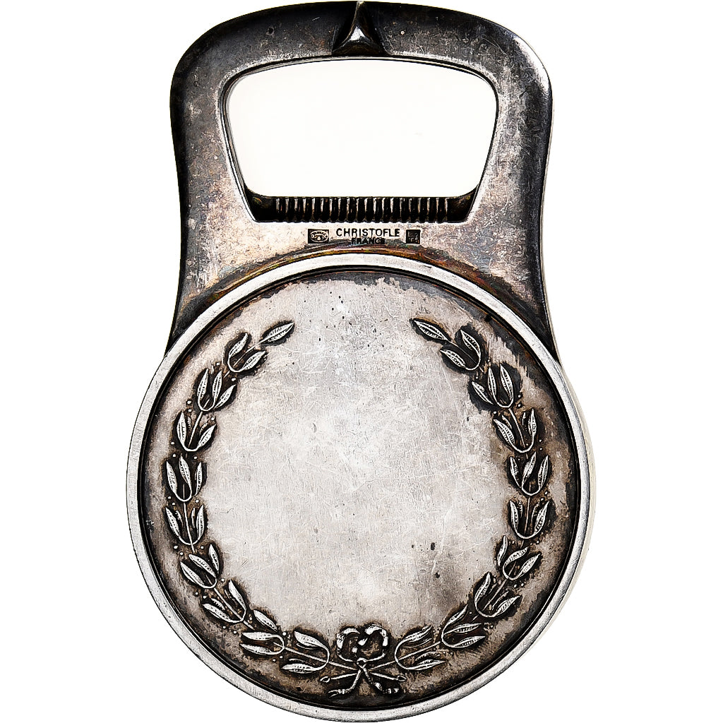 France, Médaille, Décapsuleur, Henri IV, Bronze argenté, Christofle, SUP