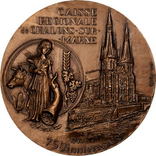 Francja, medal, Credit Agricole Mutuel de la Champagne, 1980, Brązowy, Irolla