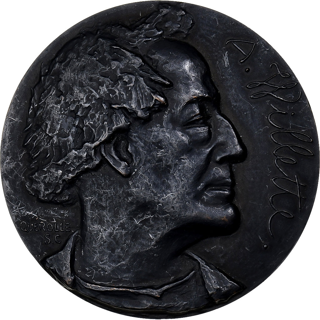 France, Medal, Adolphe Willette, 1926, Bronze, Quérolle, AU(50-53)
