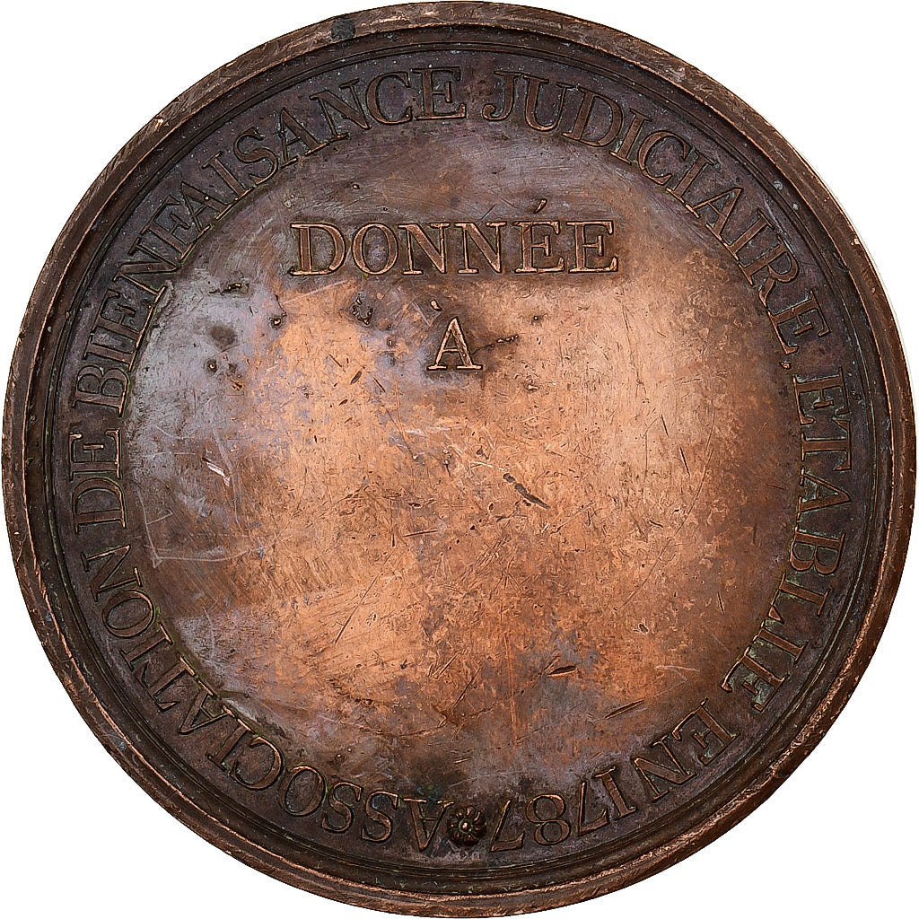 France, Medal, Louis XVI, la Bienfaisance Judiciaire, Paris, 1787, Copper