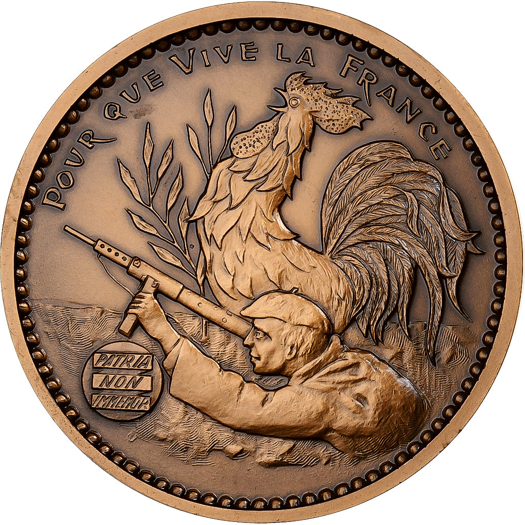 France, Médaille, Résistance française, Jean Moulin, Bronze, Mauviel, FDC