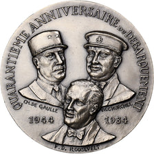 Frankreich, Medaille, 40ème Anniversaire du Débarquement, 1984, Silber