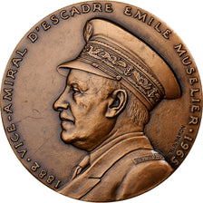 France, Medal, Emile Muselier, 1986, Bronze, Baron, MS(64)