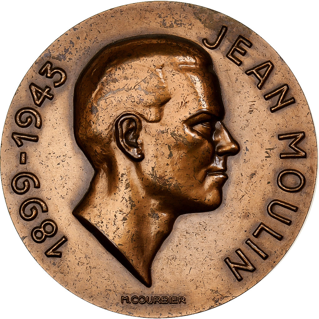 Frankreich, Medaille, Jean Moulin, Organisateur de la Résistance, 1984, Bronze