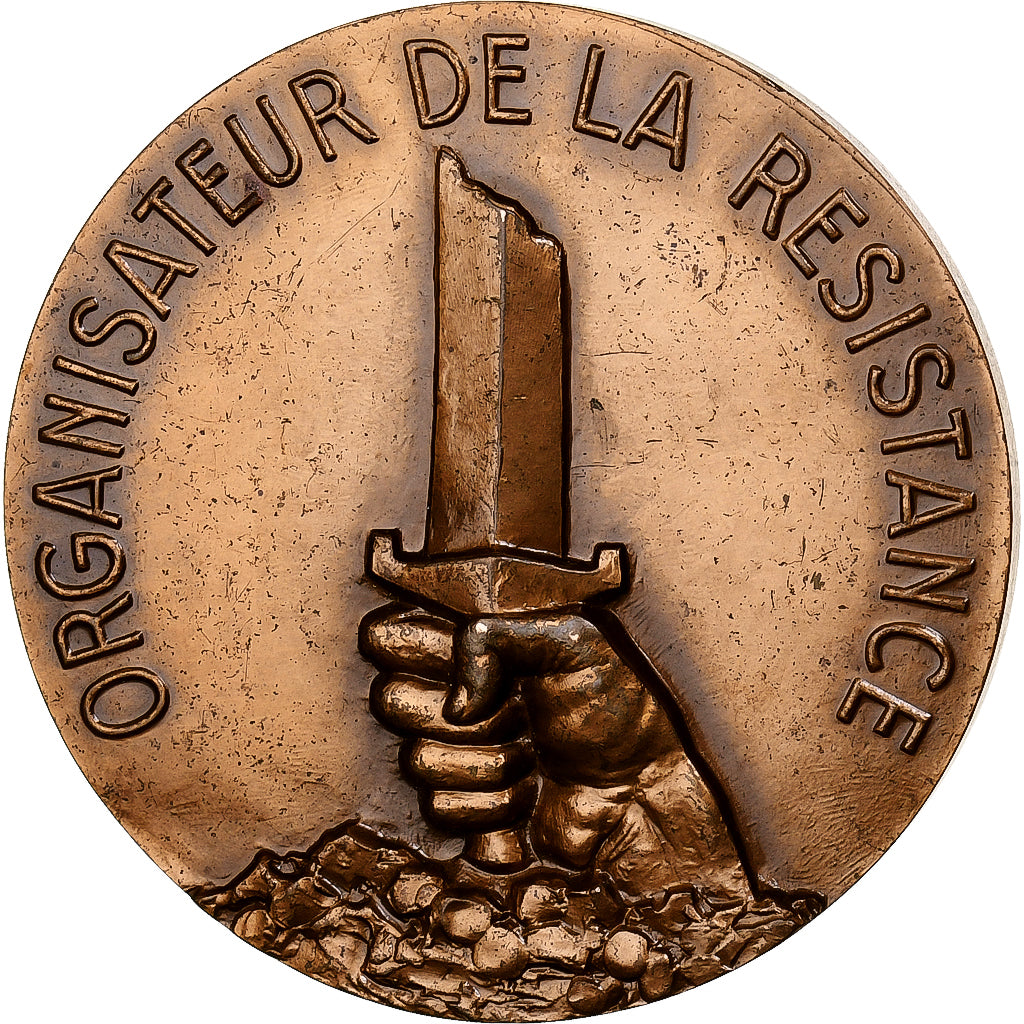 Frankreich, Medaille, Jean Moulin, Organisateur de la Résistance, 1984, Bronze