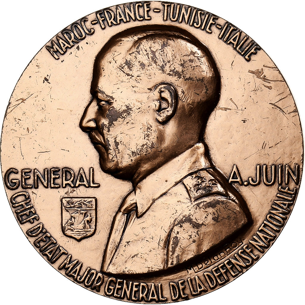 Frankreich, Medaille, Seconde Guerre Mondiale, Général Juin, Bronze, Delannoy
