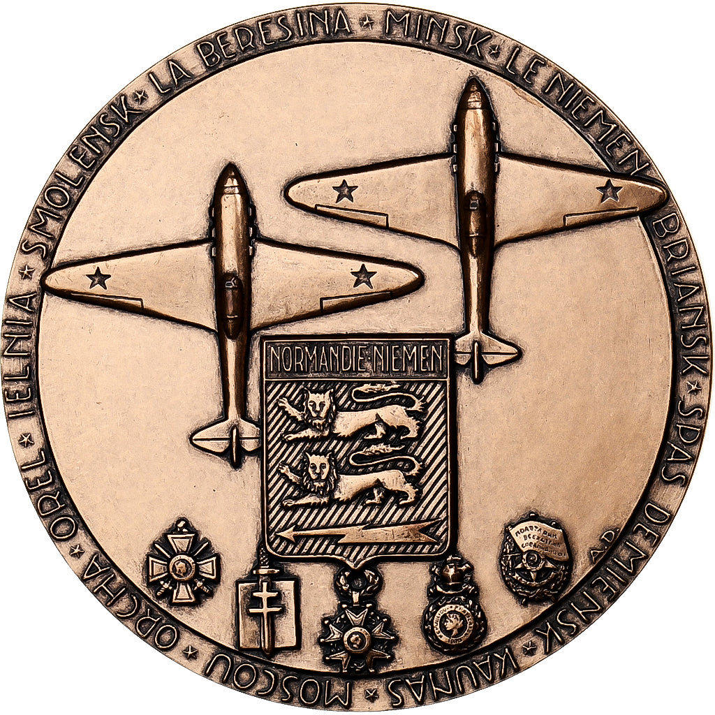 Francia, medaglia, Escadrille Normandie-Niemen, Bronzo, Albert David, SPL-