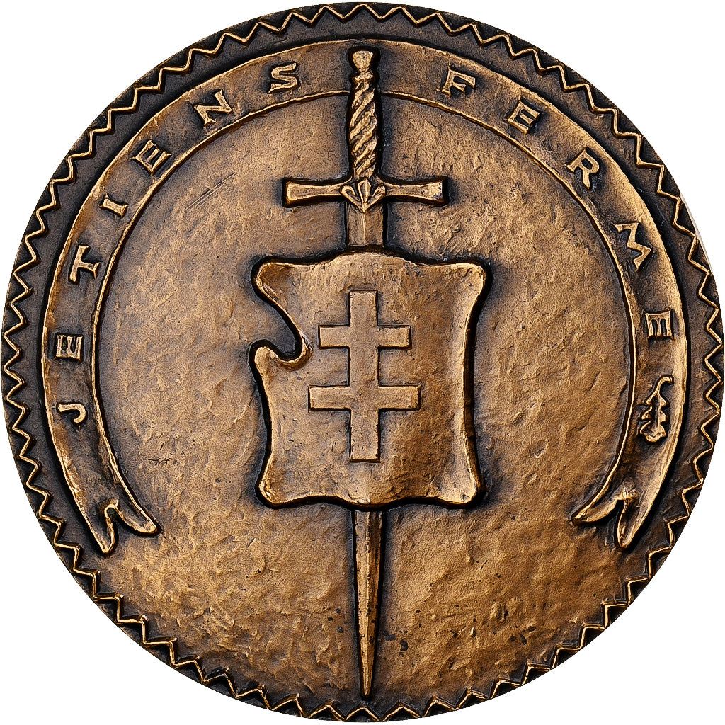 França, medalha, Général d'Armée, Pierre Koenig, 1951, Bronze, Muller