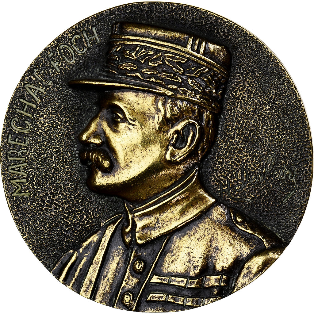 Frankrijk, Medaille, Maréchal Foch, Fonte, Tin, ZF+