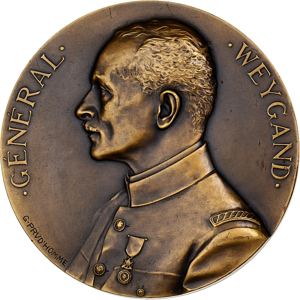 Francia, medaglia, Général Weygand, Commandant des Armées, Bronzo
