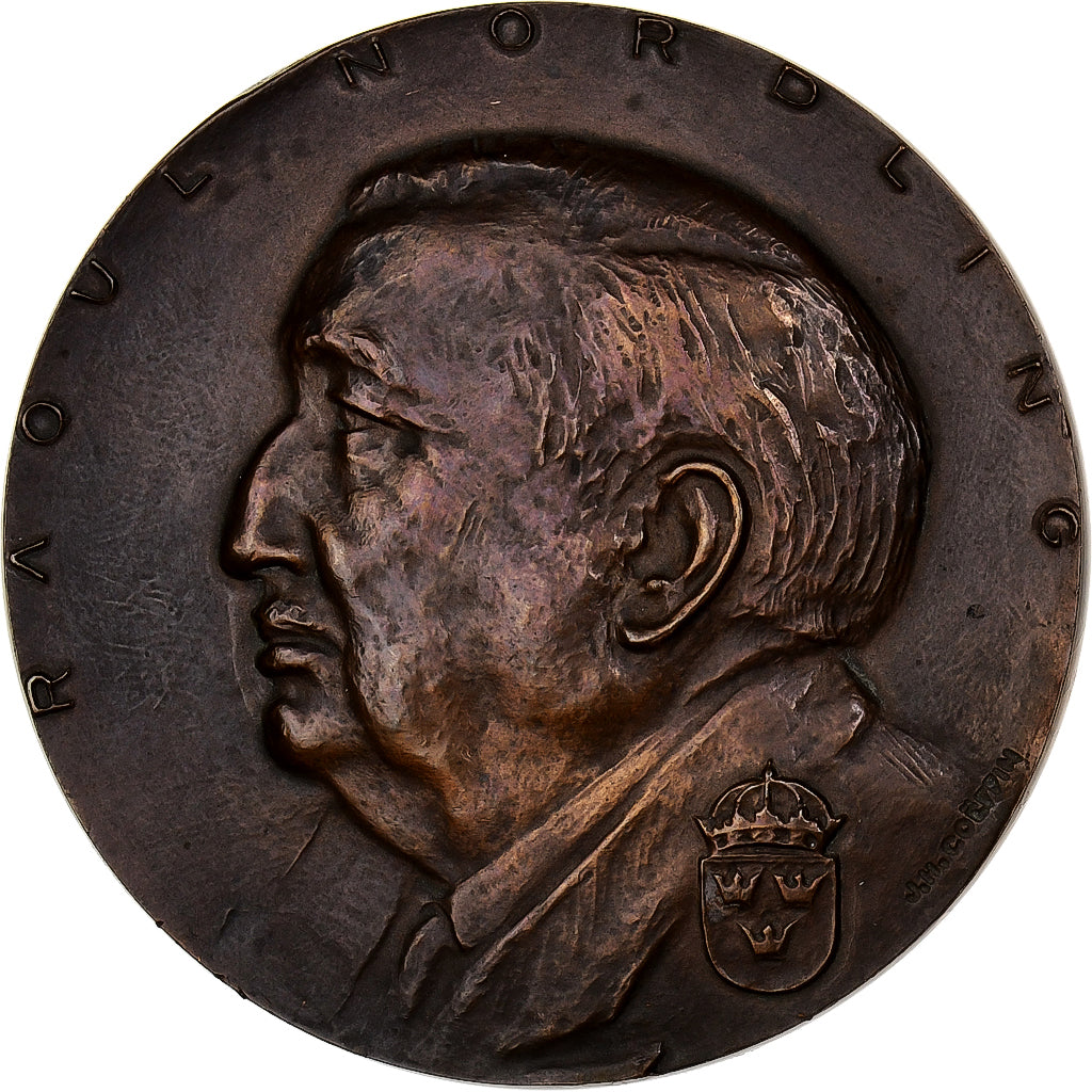 France, Médaille, Raoul Nordling, 1944, Bronze, Coeffin, SUP+