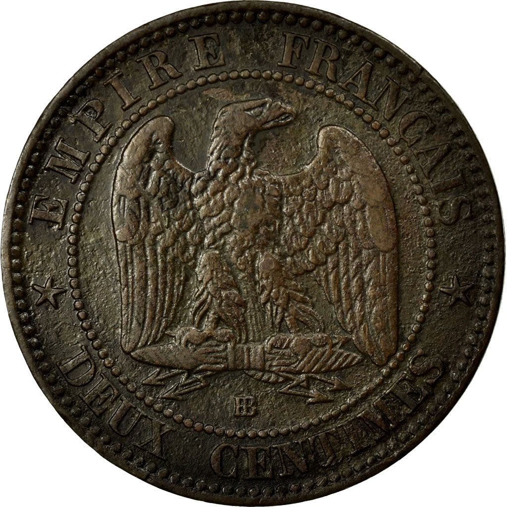 Coin, France, Napoleon III, Napoléon III, 2 Centimes, 1856, Strasbourg