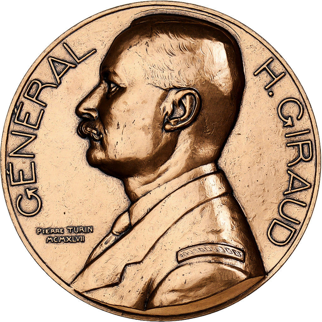 France, Médaille, Seconde guerre Mondiale, Général Giraud, 1947, Bronze