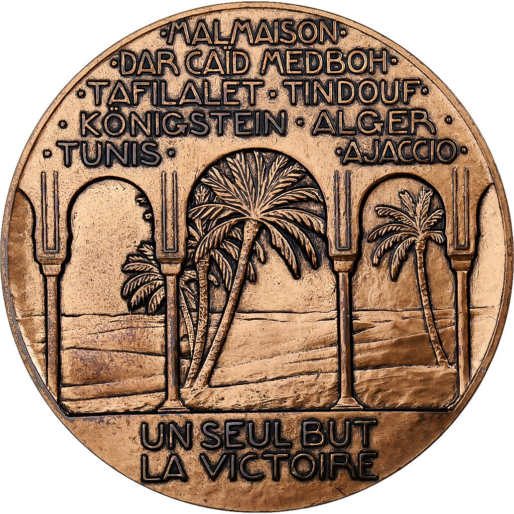 France, Médaille, Seconde guerre Mondiale, Général Giraud, 1947, Bronze