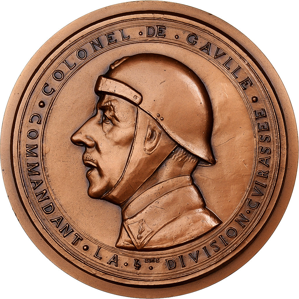 France, Médaille, Colonel De Gaulle, Commandant la 4eme division cuirassée