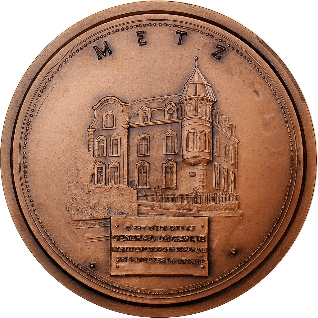 France, Médaille, Colonel De Gaulle, Commandant la 4eme division cuirassée