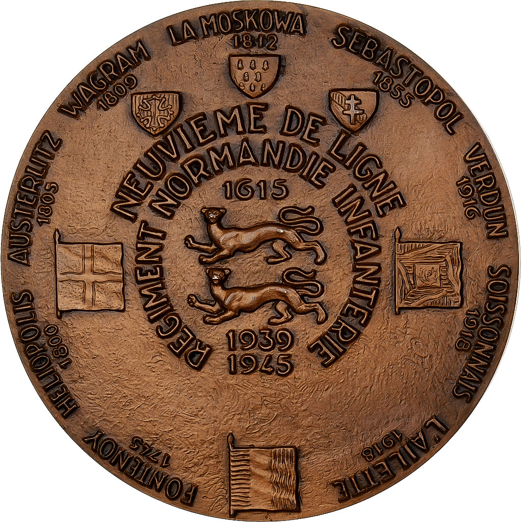 France, Medal, Albert A.J Leclerc, Bronze, Guiraud, MS(64)