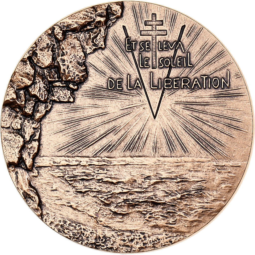 Frankreich, Medaille, Débarquement de Normandie, Bronze, Coeffin, UNZ+
