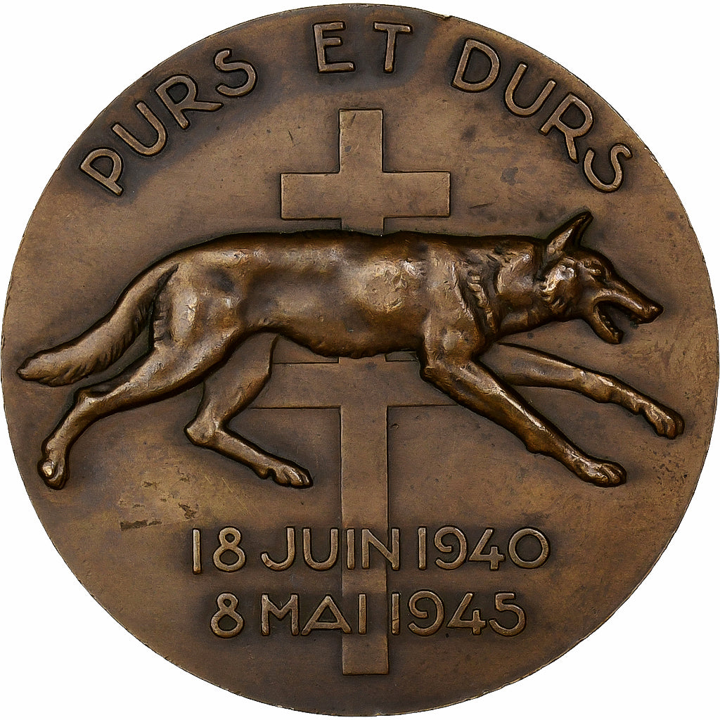 Francia, medaglia, FFL Résistance, Général de Larminat, 1945, Bronzo