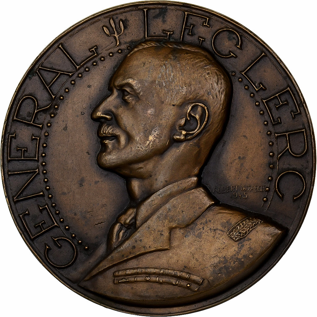 Francia, medaglia, Général Leclerc, Général Gouraud, 1944, Bronzo, Jaeger