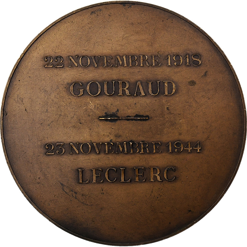 Francia, medaglia, Général Leclerc, Général Gouraud, 1944, Bronzo, Jaeger