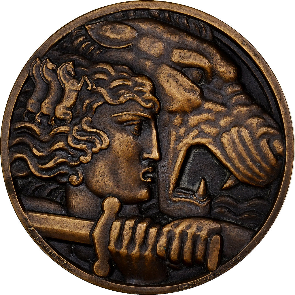 Francia, medaglia, Monument aux Morts de Nice, 1928, Bronzo, Lavrillier, SPL+