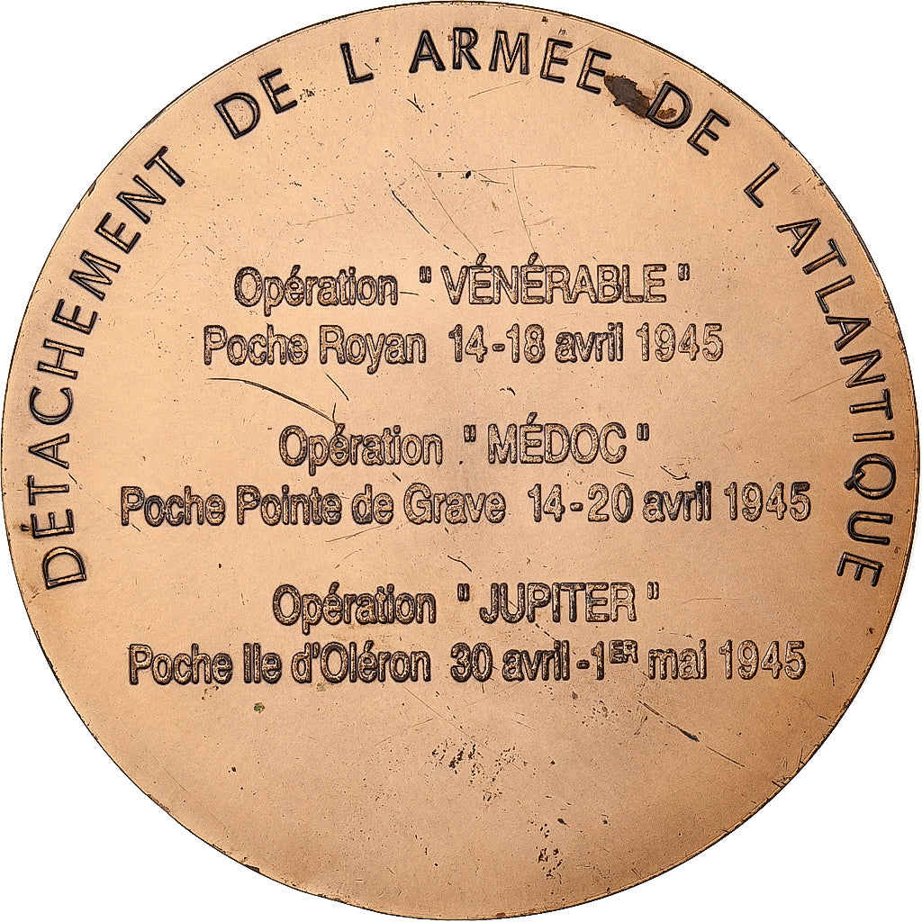 Francja, medal, 50ème Anniversaire de la Libération des Poches, Brązowy