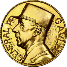 France, Medal, Mémorial du Général de Gaulle, Gilt Bronze, De Jaeger, MS(64)