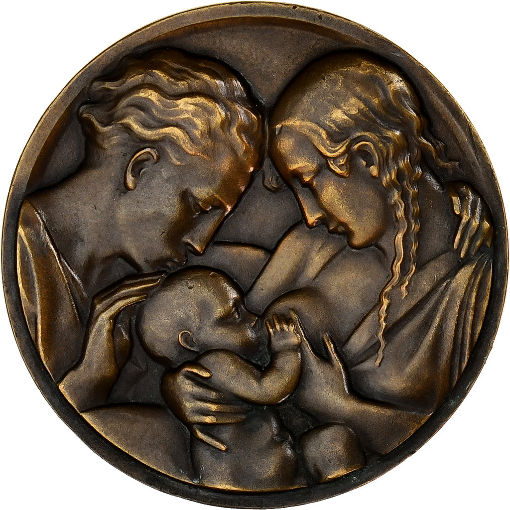 Francia, medalla, Médaille de naissance, Bronce, EBC