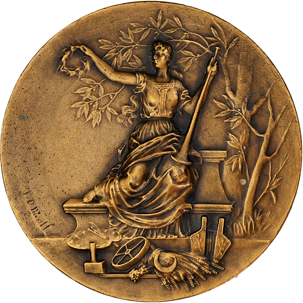 Francja, medal, Femme à la Trompette, Brązowy, Mattei, MS(63)