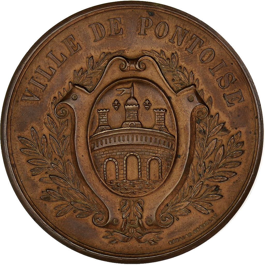 Francja, medal, Société d'Agriculture et d'Horticulture de Pontoise, 1850