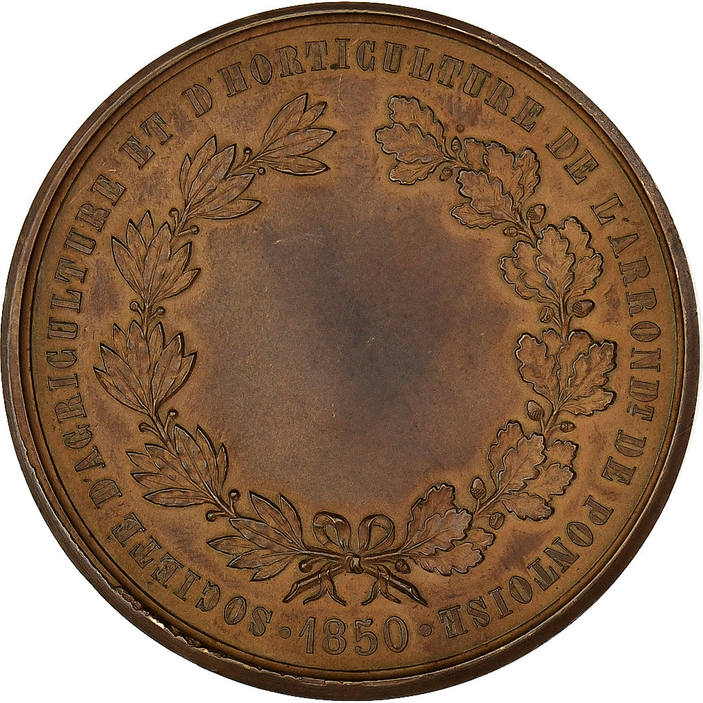 Francja, medal, Société d'Agriculture et d'Horticulture de Pontoise, 1850