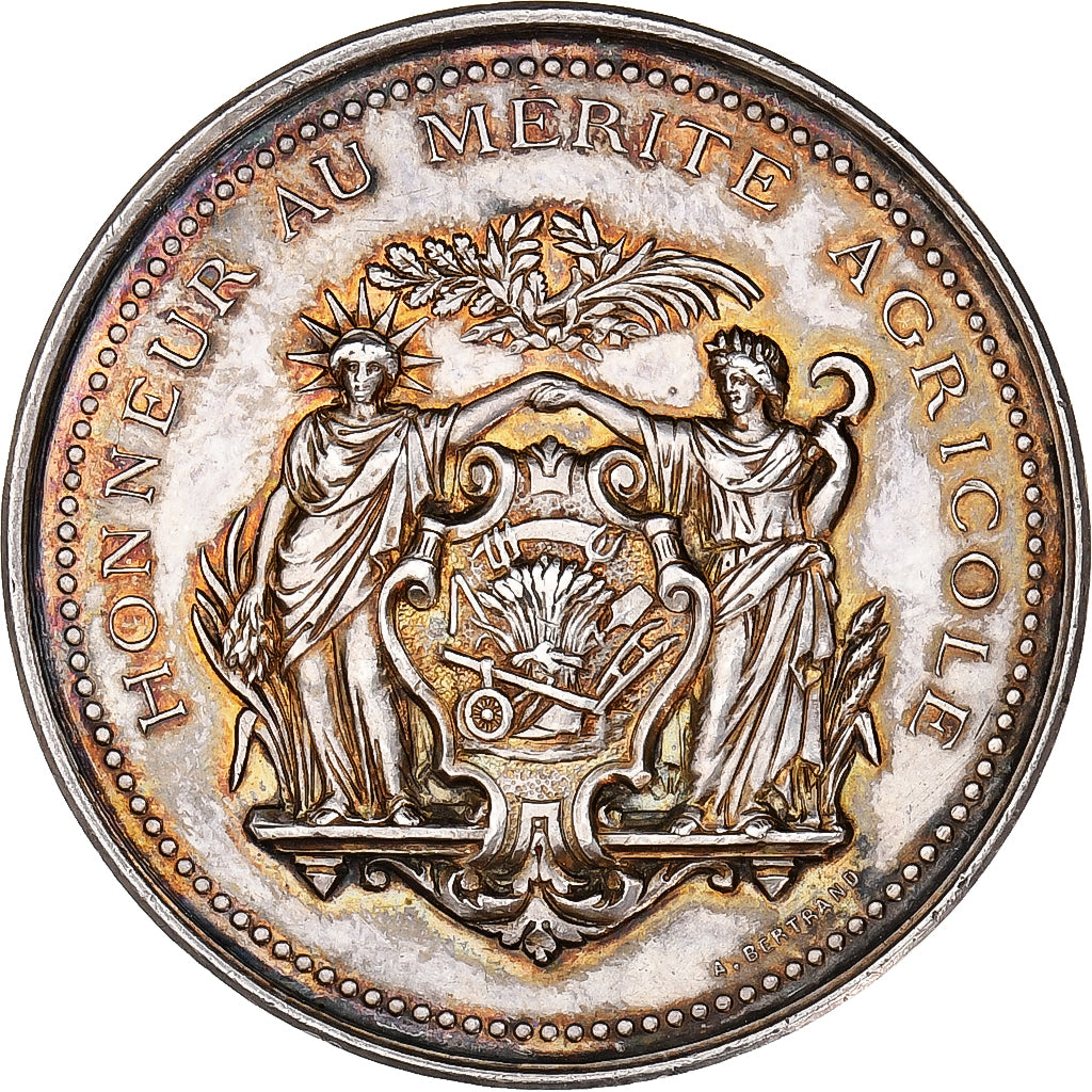 Francia, medalla, Comice Agricole de Lons-le-Saunier, Plata, Bertrand, EBC+