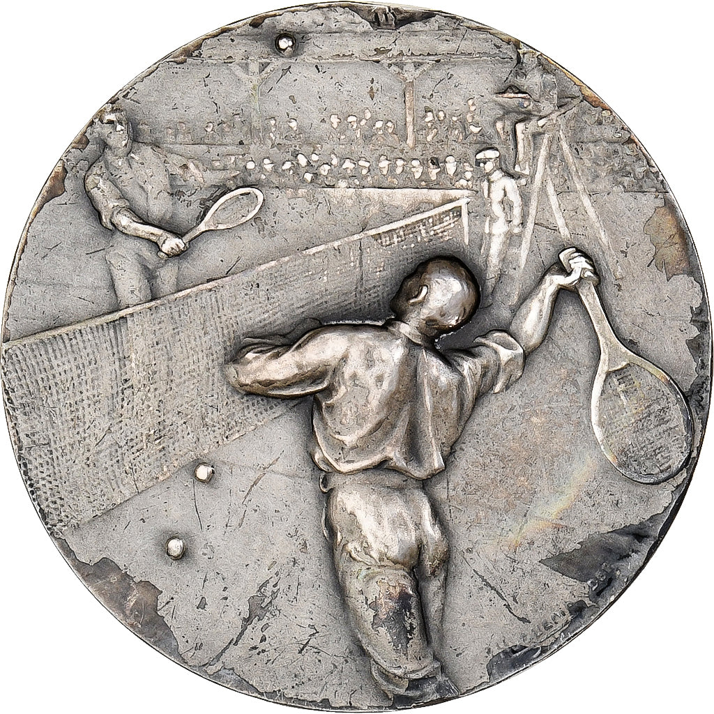France, Médaille, C.S.I KILO, Championnat de Tennis, 1925, Argent, Huguenin