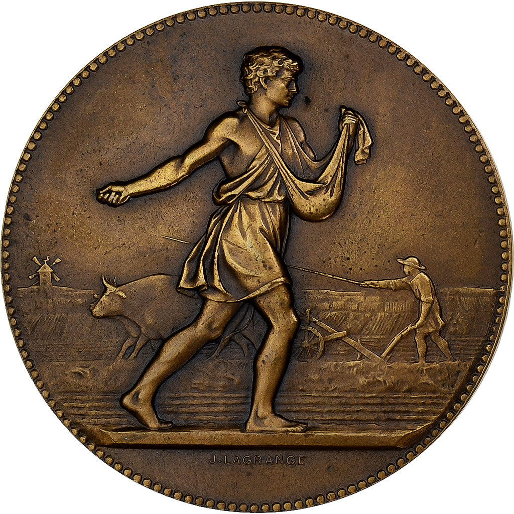 Francja, medal, Associations Agricoles, République française, Brązowy