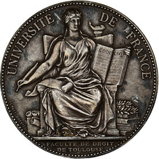 Francia, medalla, Faculté de Droit de Toulouse, 1898, Plata, Alphée Dubois