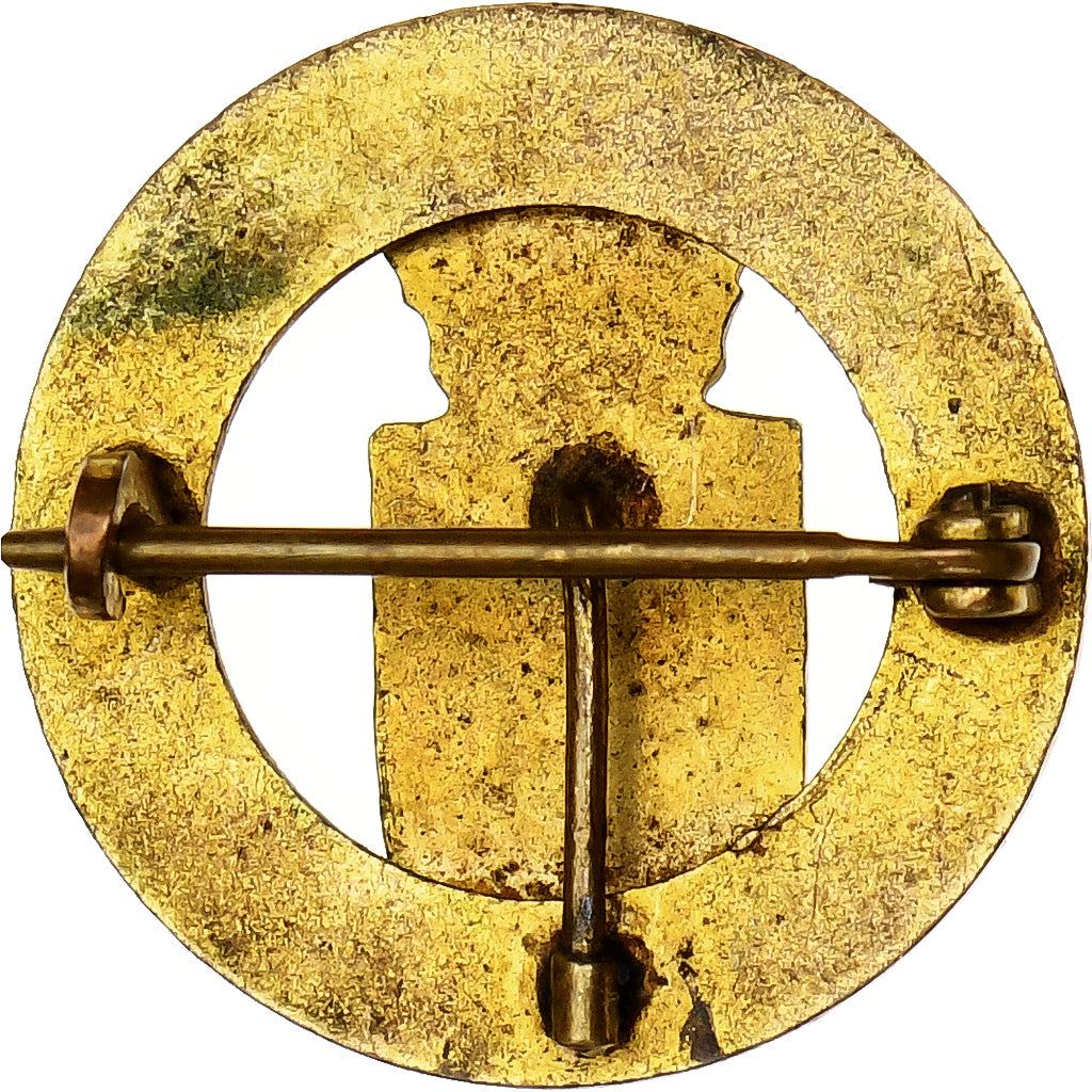 France, Broche, Ville de Lyon, Brass, Emaillée, AU(50-53)