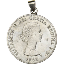 Gran Bretaña, Elizabeth II, Crown, 1965, Winston Churchill, Cobre - níquel