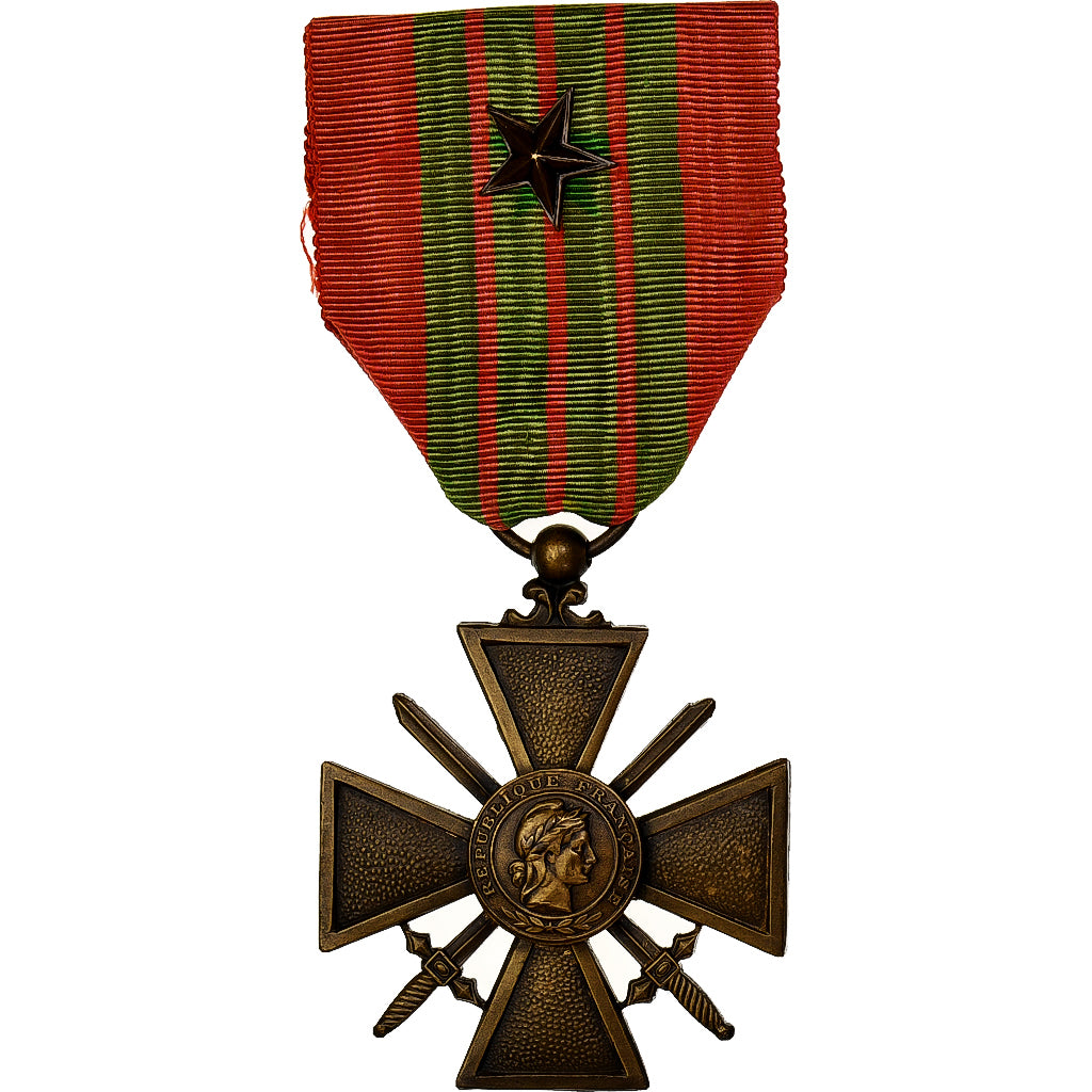 França, Croix de Guerre, 1 Citation, medalha, 1939-1940, Qualidade Excelente